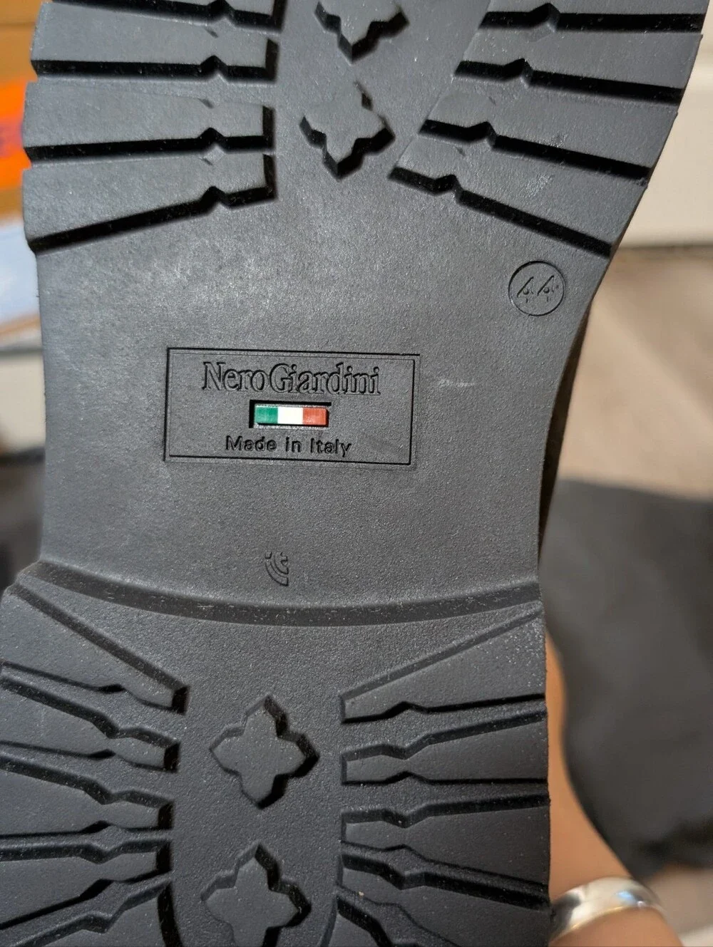 New Box Nero Giardini Men's Dark Grey Suede Boot Italy Size 44 US 10.5